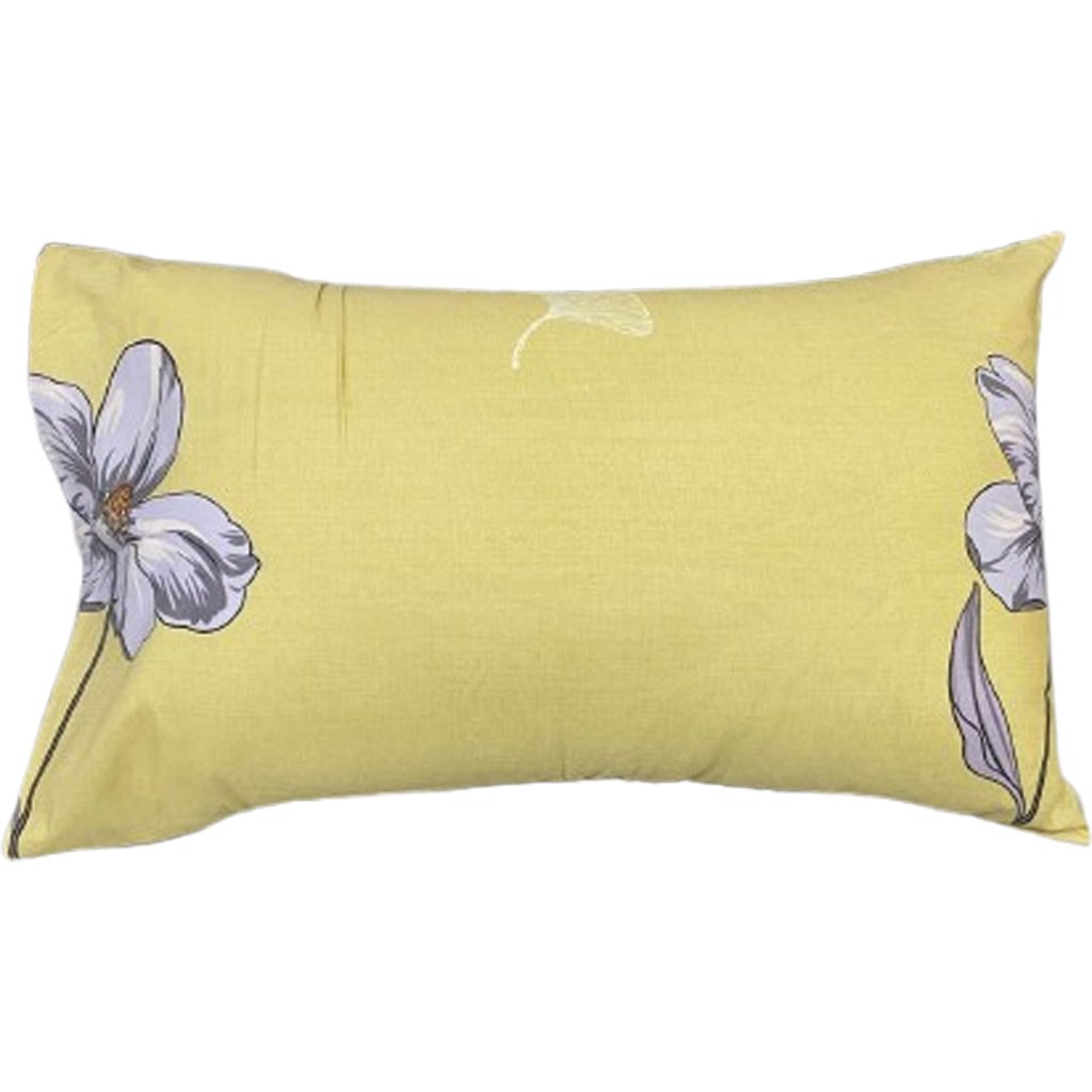 Jogo de Fronha Microfibra Estampada 47x70cm Amarelo