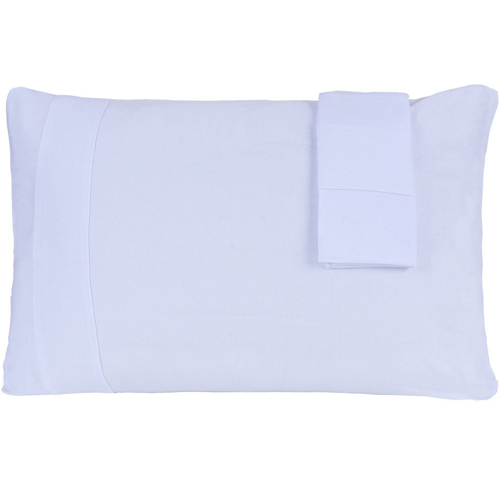 Jogo de Fronhas Bella Cama Malha 100% Algodão 50x70cm Branco
