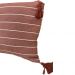 Kit 2 Almofada Pompom Decorativa 45x45cm Telha
