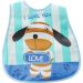 Kit 2 Babador Encanto para Bebê 45x28cm Dino/Cachorrinho