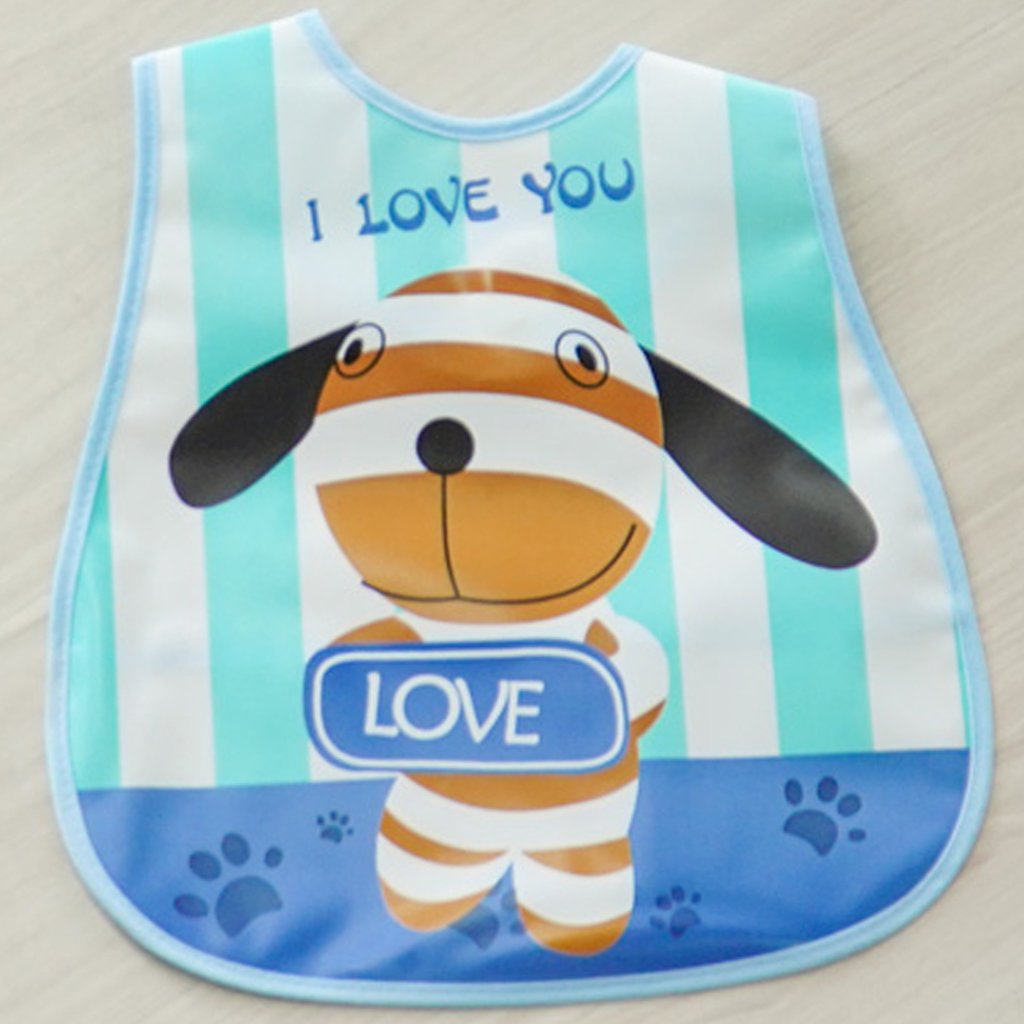 Kit 2 Babador Encanto para Bebê 45x28cm Dino/Cachorrinho