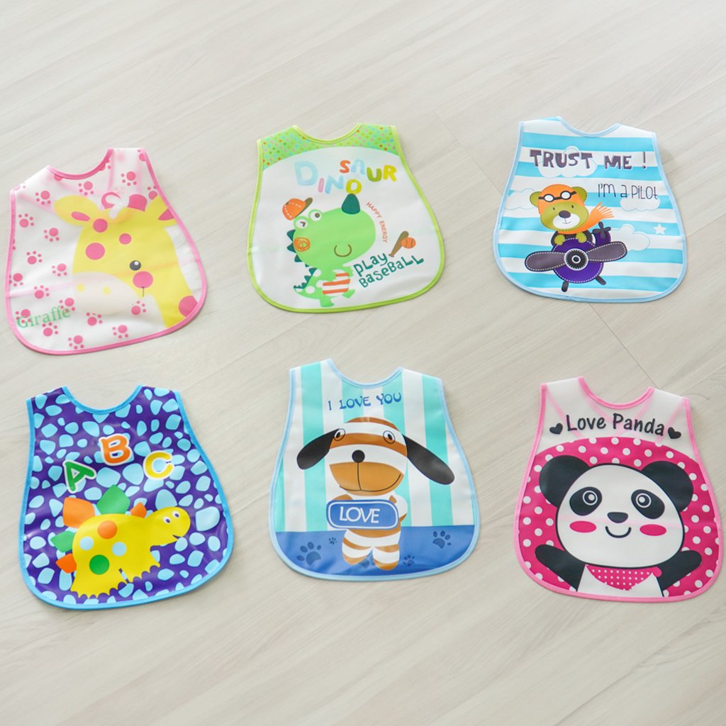 Kit 2 Babador Encanto para Bebê 45x28cm Dino/Urso