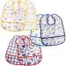 Kit 2 Babador Impermeável com Bolso Cata Migalha Azul