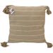 Kit 2 Capa de Almofada Pompom Decorativa 45x45cm Linho