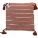Kit 2 Capa de Almofada Pompom Decorativa 45x45cm Telha