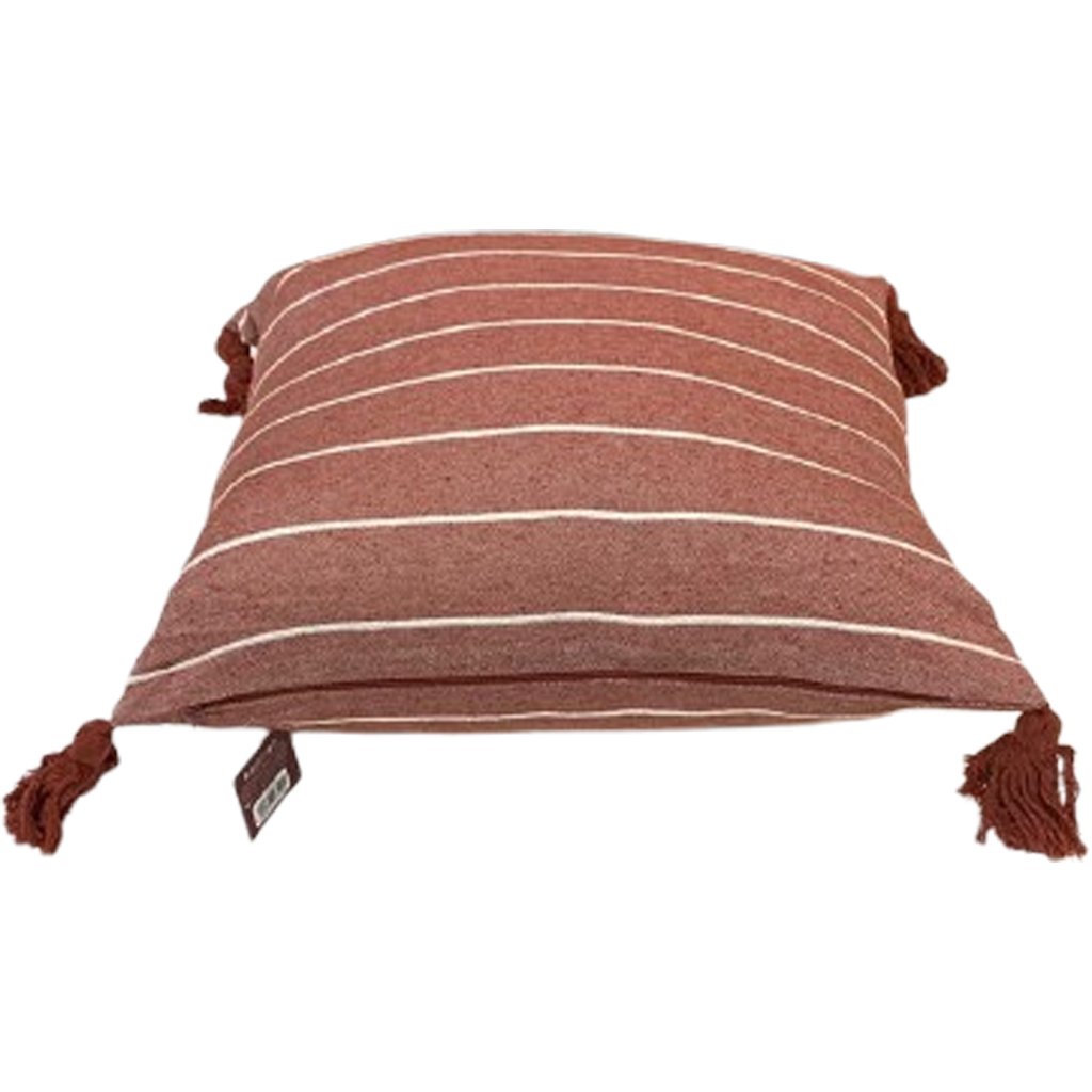 Kit 2 Capa de Almofada Pompom Decorativa 45x45cm Telha