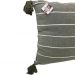 Kit 2 Capa de Almofada Pompom Decorativa 45x45cm Verde Militar