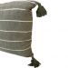 Kit 2 Capa de Almofada Pompom Decorativa 45x45cm Verde Militar