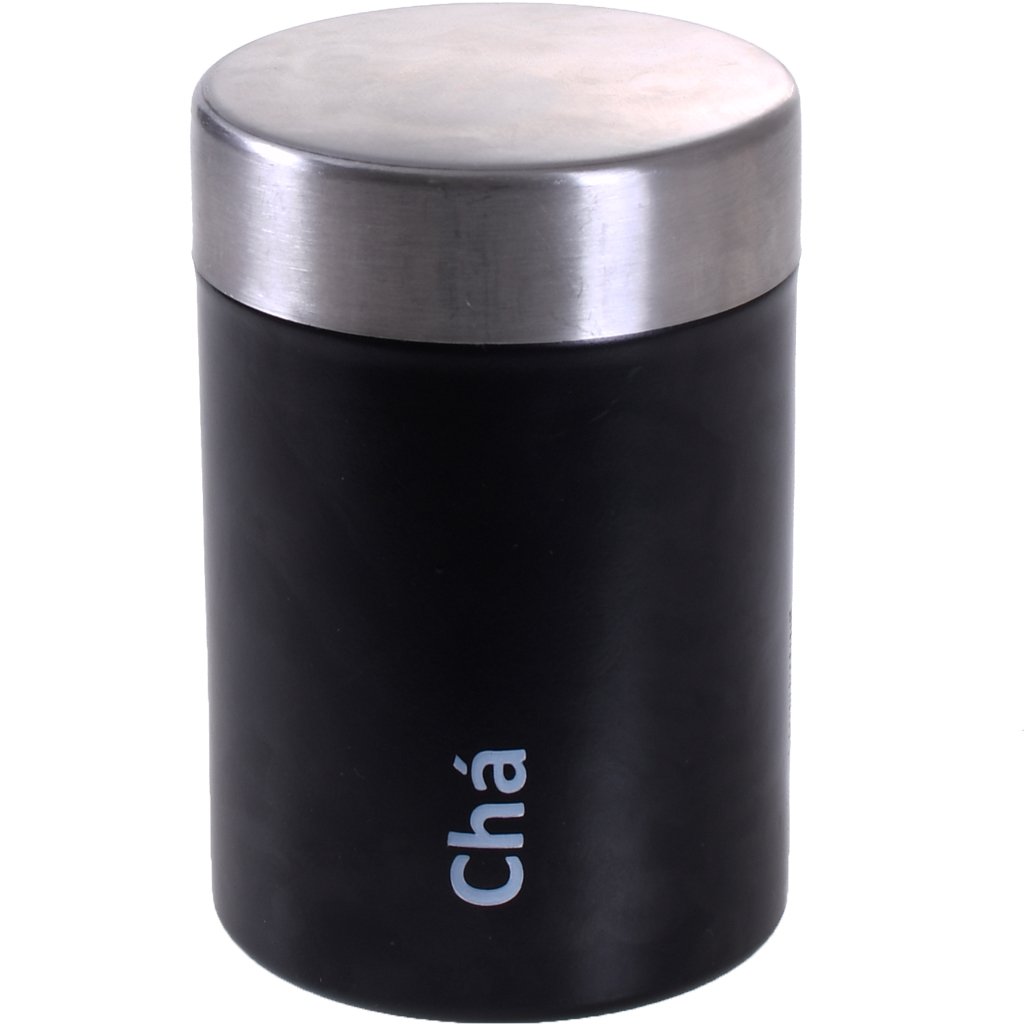 Kit 2 Potes Decorativos Aço Inox 650ml