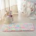 Kit 2 Tapete Infantil Antiderrapante Fluffy Rainbow 50x100cm Rainbow