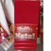 Kit 2 Toalha Lavabo Natalina Jacquard 30x45cm Vermelho