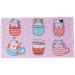 Kit 3 Toalha Lancheira Escolar Infantil kids 27x47cm Meninas