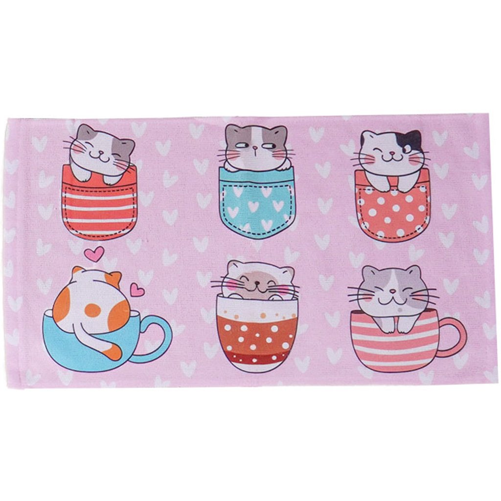 Kit 3 Toalha Lancheira Escolar Infantil kids 27x47cm Meninas