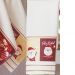 Kit 3 Toalha Lavabo Natalina Jacquard 30x45cm Creme