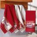 Kit 3 Toalha Lavabo Natalina Jacquard 30x45cm Creme
