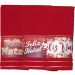 Kit 3 Toalha Lavabo Natalina Jacquard 30x45cm Vermelho