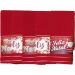 Kit 5 Toalha Lavabo Natalina Jacquard 30x45cm Vermelho