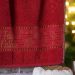 Kit 5 Toalha de Rosto Feliz Natal Bordada Jacquard 45x68cm Vermelho