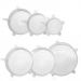 Kit 6 Tampas de Silicone Reutilizável Universal Elástica Multiuso Transparente