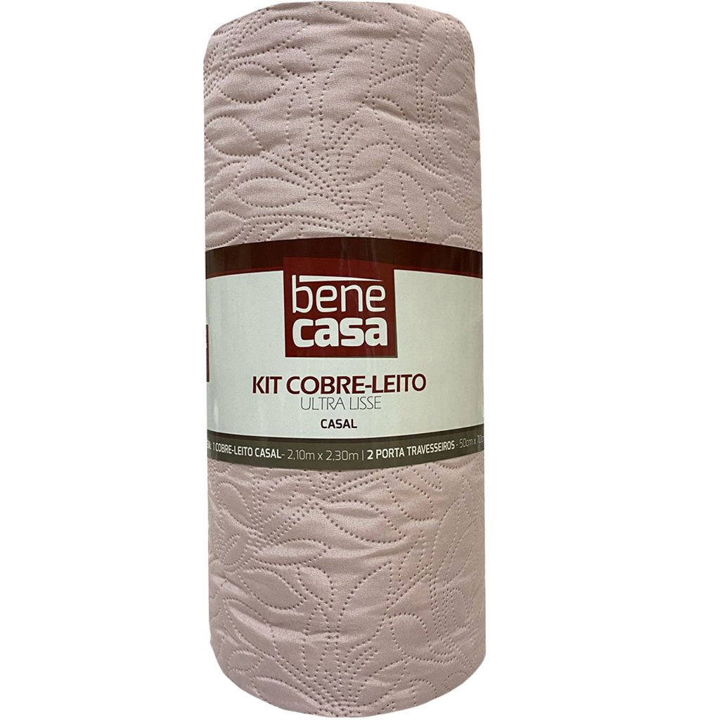 Kit Cobre Leito Casal Ultra Lisse Estampado 210x230 Lilás