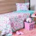 Kit Cobre Leito Kids Solteiro Malha 100% Algodão 160x220cm Kawaii