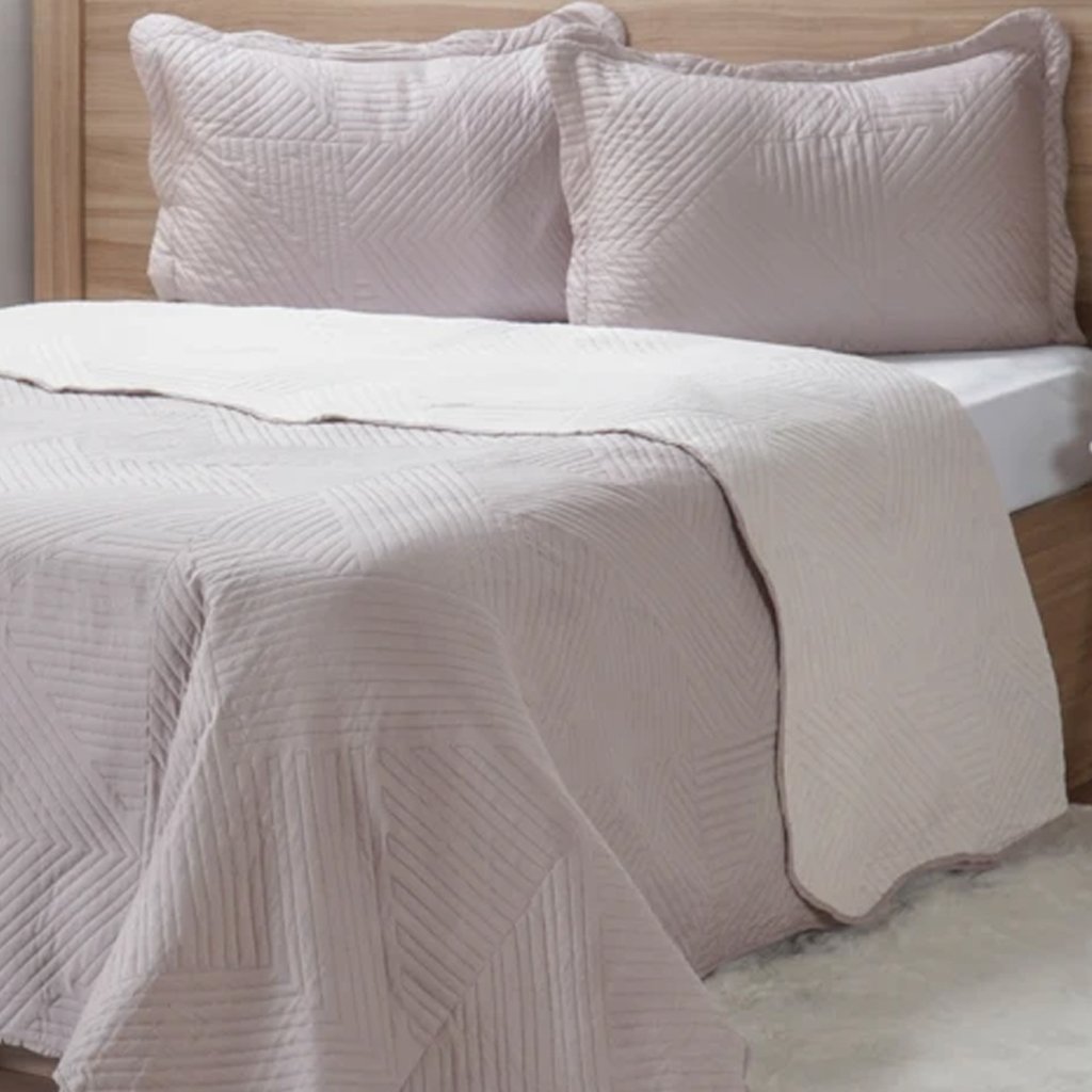 Kit Cobre Leito King Ultra Lisse Lisa New 250x270cm Malva