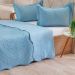 Kit Cobre Leito Queen Ultra Lisse Lisa New 230x250cm Azul Estonado