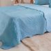 Kit Cobre Leito Queen Ultra Lisse Lisa New 230x250cm Azul Estonado