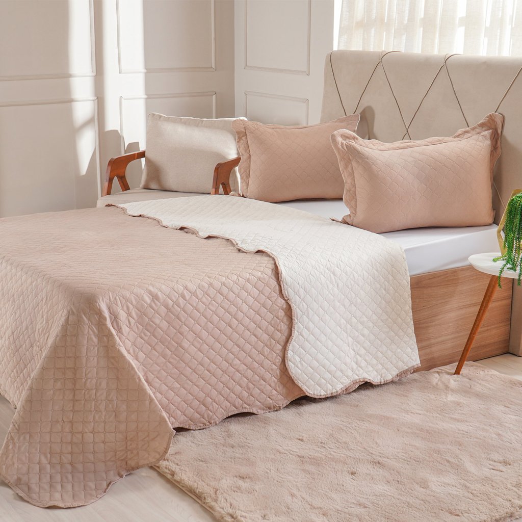 Kit Cobre Leito Queen Ultra Lisse Lisa New 230x250cm Beach