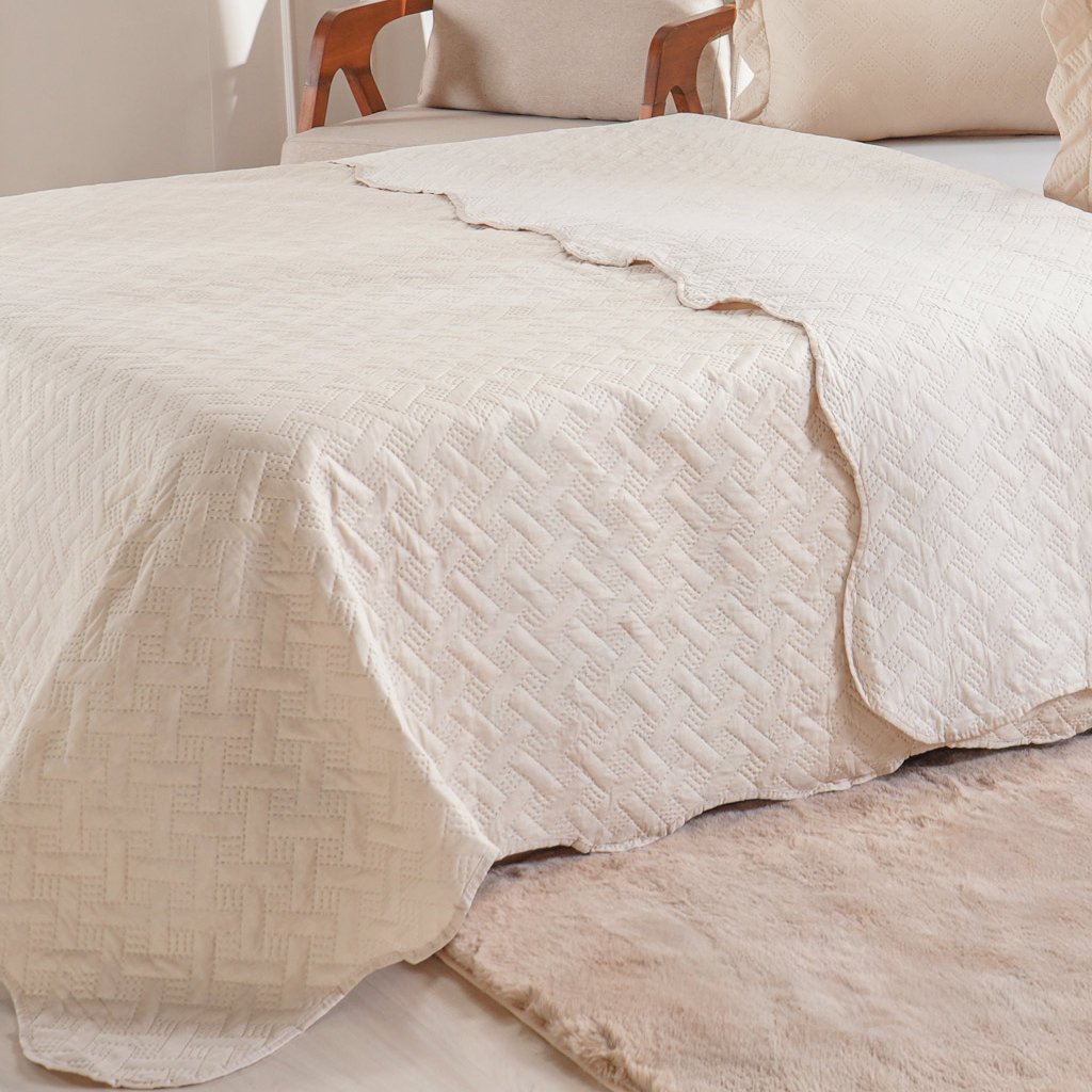 Kit Cobre Leito Queen Ultra Lisse Lisa New 230x250cm Sandshell