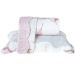 Kit Cobre Leito Rolinho Casal + Porta Travesseiro Toque Macio Ballet