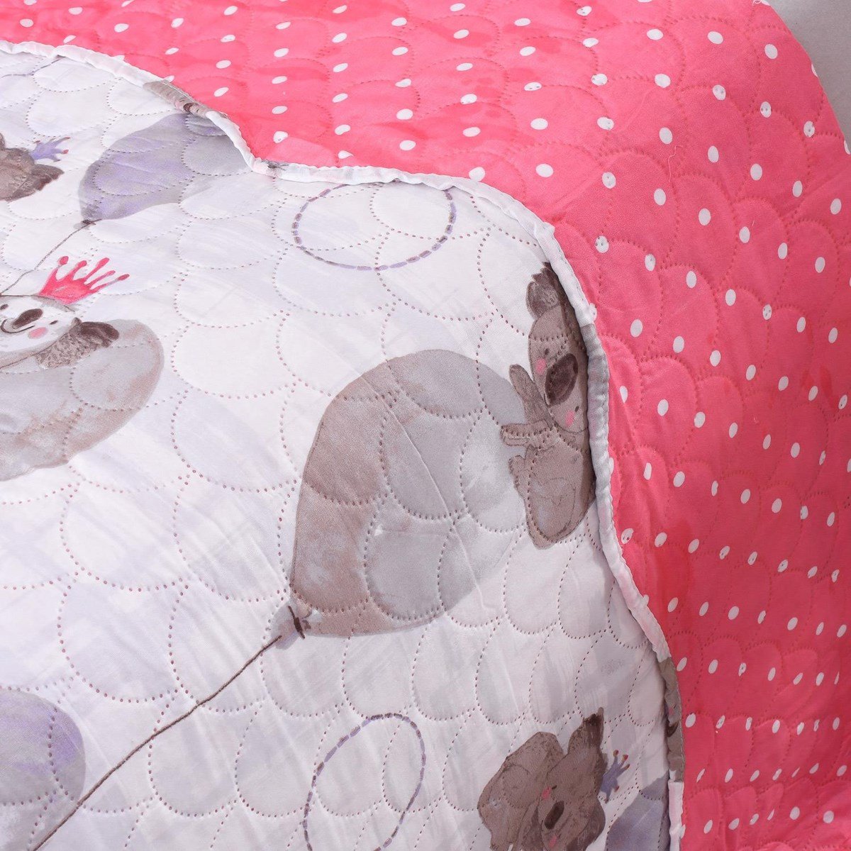 Kit Cobre Leito Solteiro + Porta Travesseiro Infantil Bene Casa