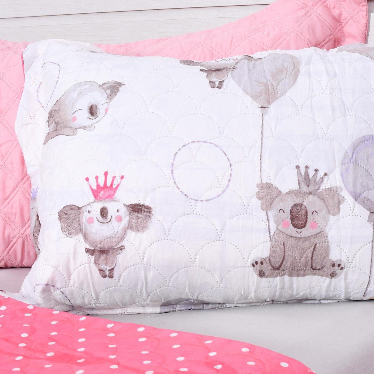 Kit Cobre Leito Solteiro + Porta Travesseiro Infantil Bene Casa