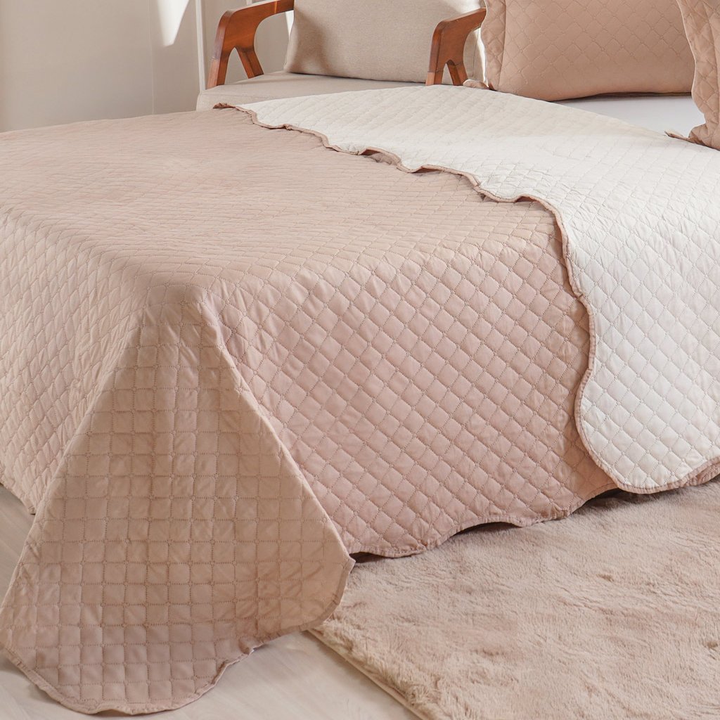 Kit Cobre Leito Solteiro Ultra Lisse Lisa New 160x220cm Beach