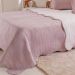 Kit Cobre Leito Solteiro Ultra Lisse Lisa New 160x220cm Mauve