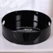 Kit Coqueteleira e Bandeja Redonda Classic Black 25x7 Aço Galvanizado Bene Casa