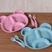Kit de Alimentação 3 Peças Fibra de Bambu  Rosê