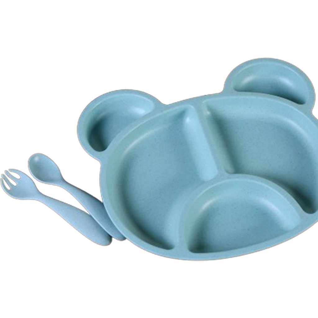 Kit de Alimentação 3 Peças Fibra de Bambu  Verde
