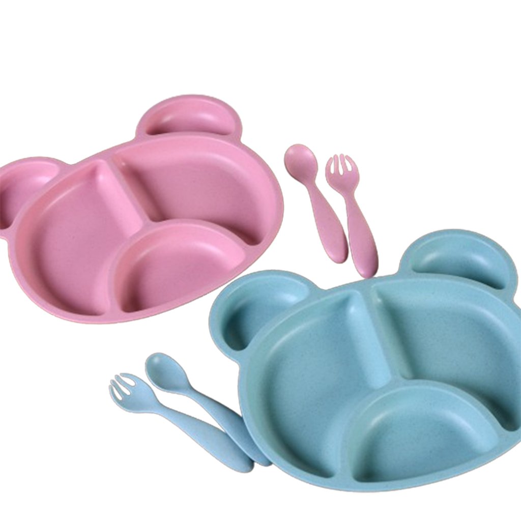 Kit de Alimentação 3 Peças Fibra de Bambu  Verde