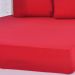 Lençol King Bella Cama Malha 100% Algodão 193x203x40cm Vermelho