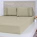 Lençol Queen Bella Cama Malha 100% Algodão 158x198x35cm Avelã