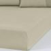 Lençol Queen Bella Cama Malha 100% Algodão 158x198x35cm Avelã