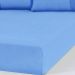 Lençol Queen Bella Cama Malha 100% Algodão 158x198x35cm Azul