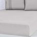 Lençol Queen Bella Cama Malha 100% Algodão 158x198x35cm Cinza