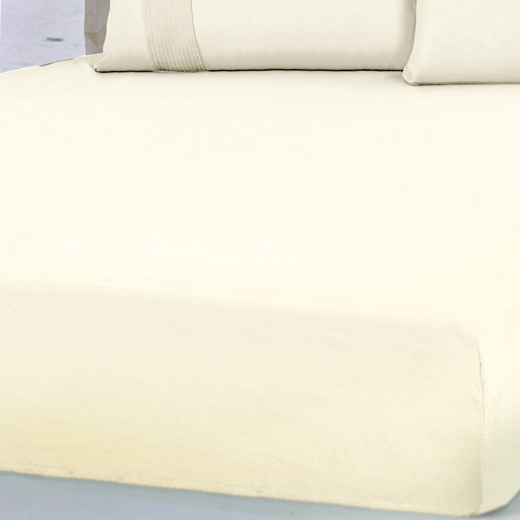 Lençol Solteiro Bella Cama Malha 100% Algodão 88x188x30cm Duna