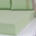 Lençol Solteiro Bella Cama Malha 100% Algodão 88x188x30cm Verde
