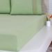 Lençol Solteiro Bella Cama Malha 100% Algodão 88x188x30cm Verde