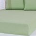 Lençol Solteiro Bella Cama Malha 100% Algodão 88x188x30cm Verde