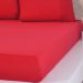 Lençol Solteiro Bella Cama Malha 100% Algodão 88x188x30cm Vermelho