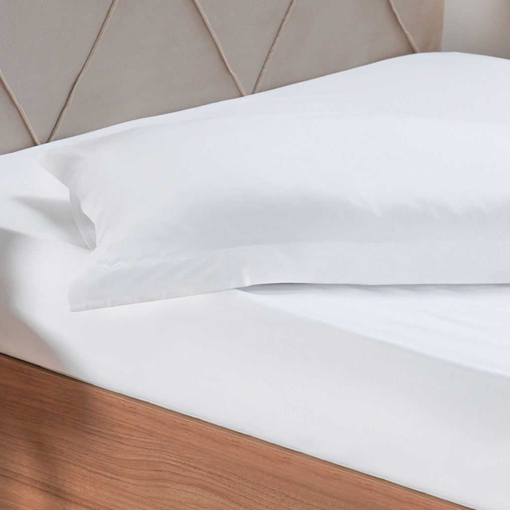 Lençol com Elástico Queen Hotelaria 158x198x35cm Branco